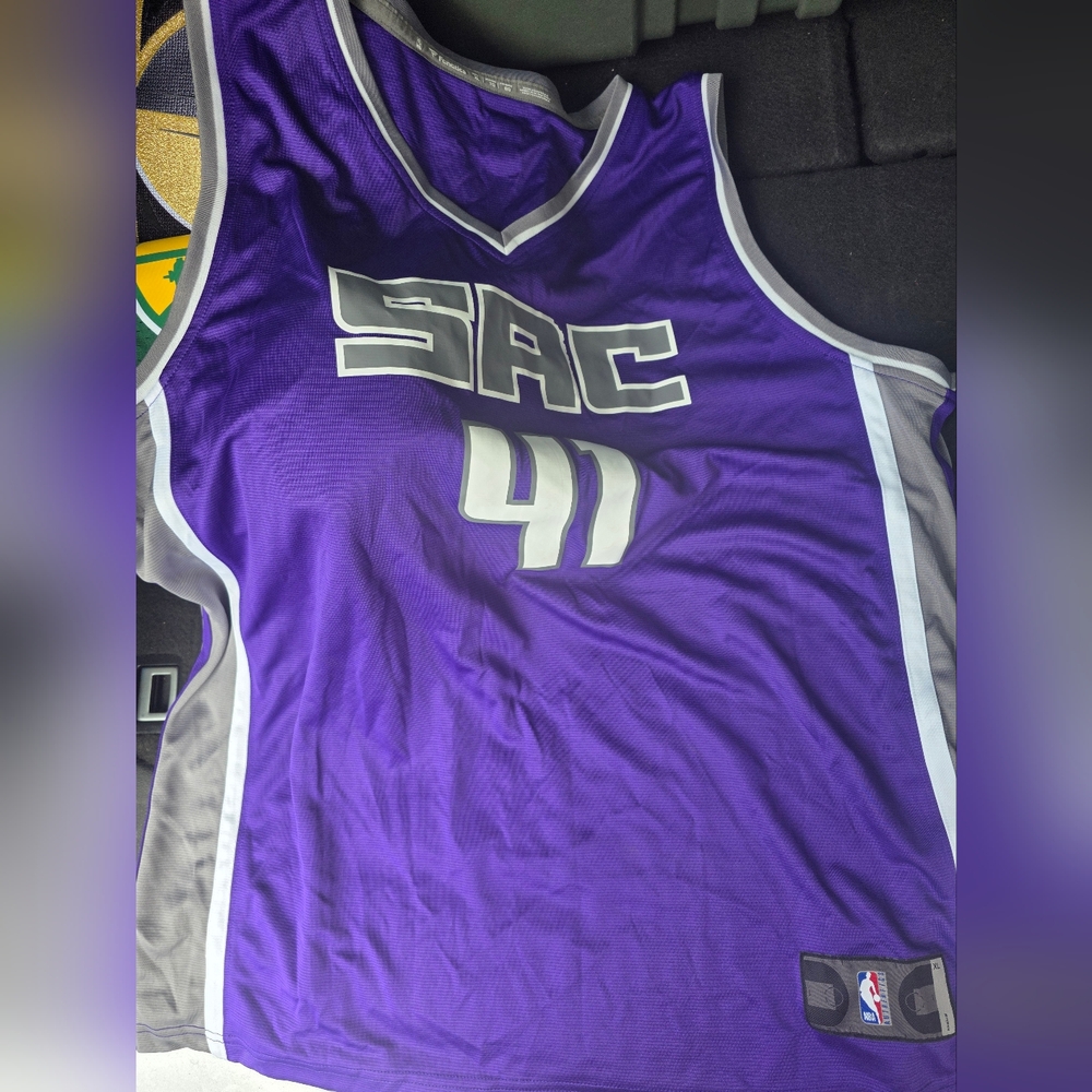 Brand New Purple Sacremento Kings Lrg Sports Jersey No Tags Trevor Lyles